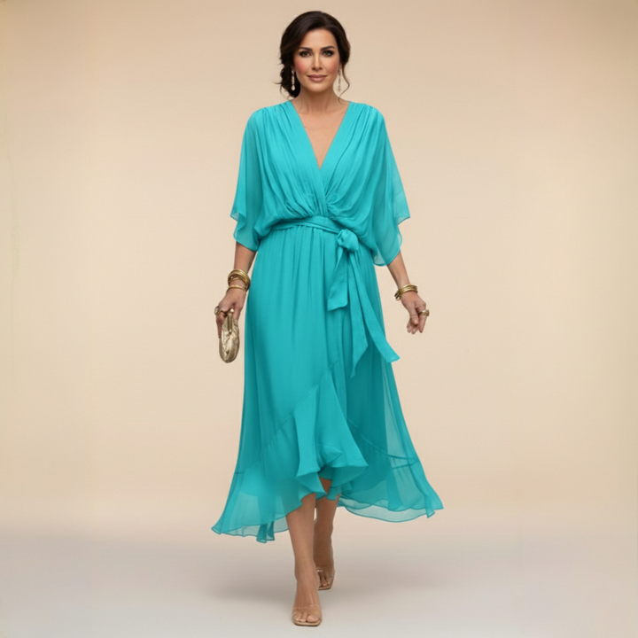 Monica – Chiffon Ruha V Kivágással