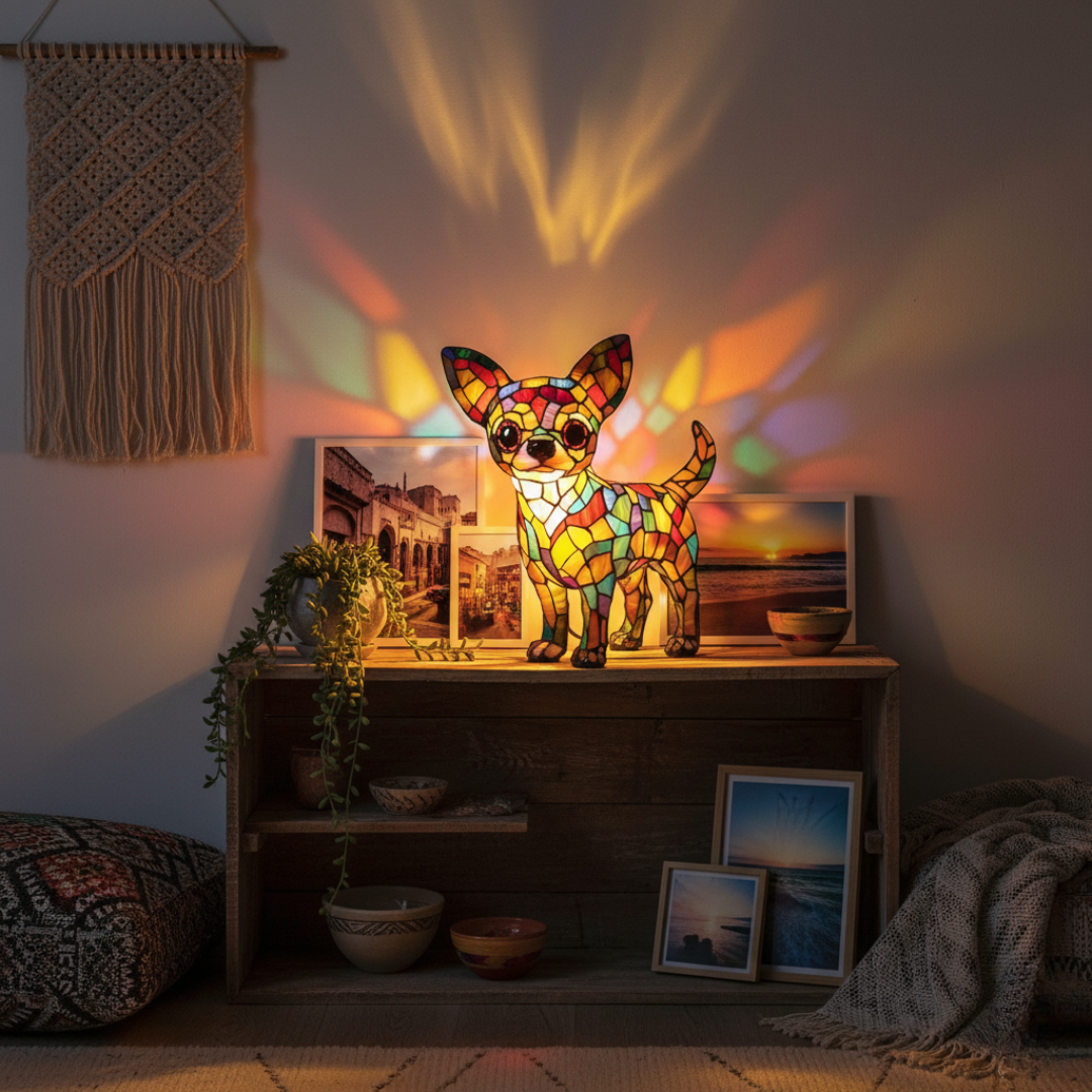 Aranyos Chihuahua Lámpa
