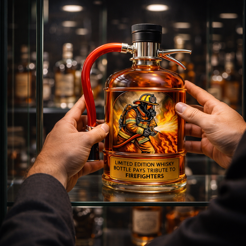 Whisky üveg - Tűzoltó kiadás
