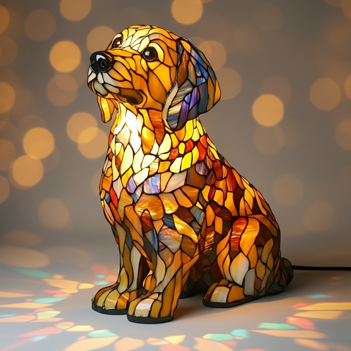 Csillogó Golden Retriever Lámpa