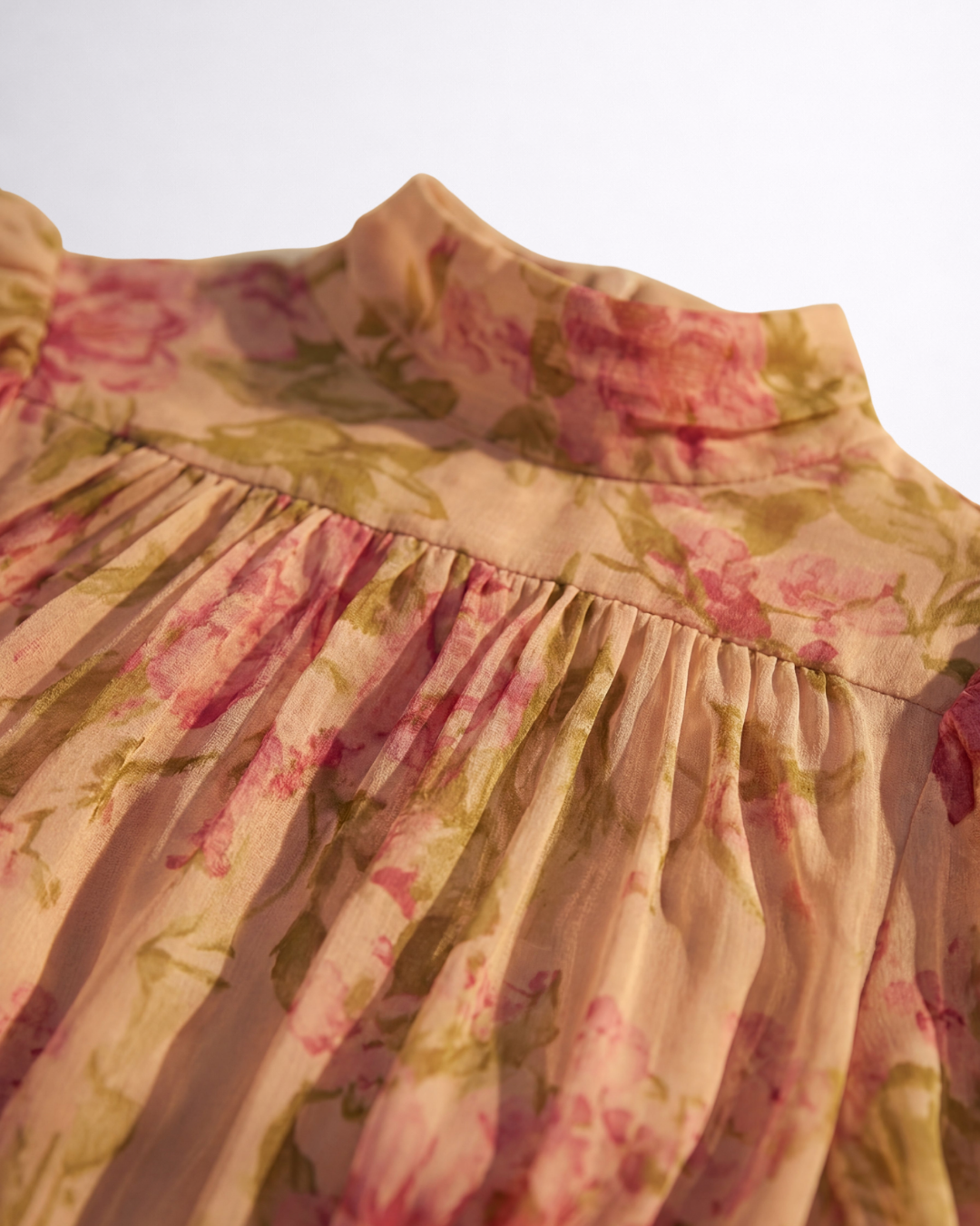 Rosario | Virágmintás Chiffon Hosszú Ruha