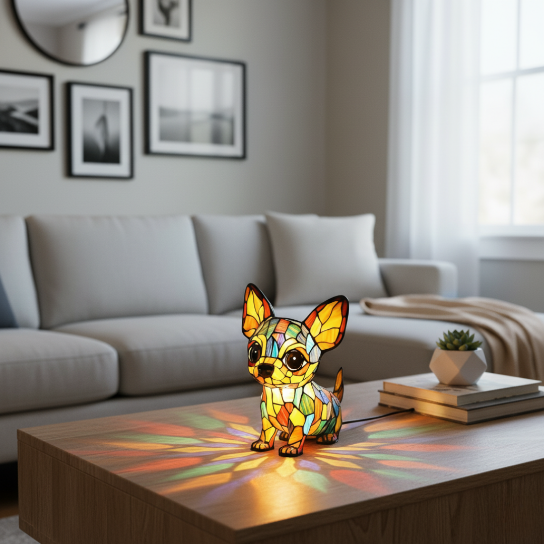 Bűbájos Chihuahua Lámpa