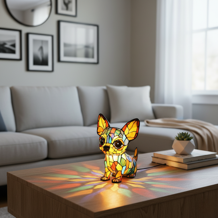 Bűbájos Chihuahua Lámpa