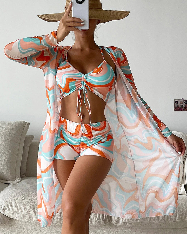 Laluna® | 3 részes bikini szett nyomtatással