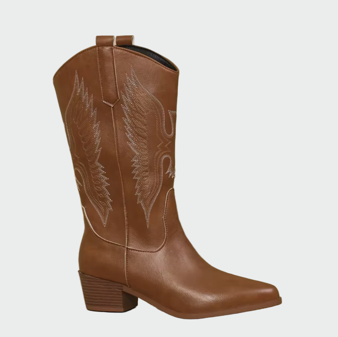Bőr nyugati cowboy cipők