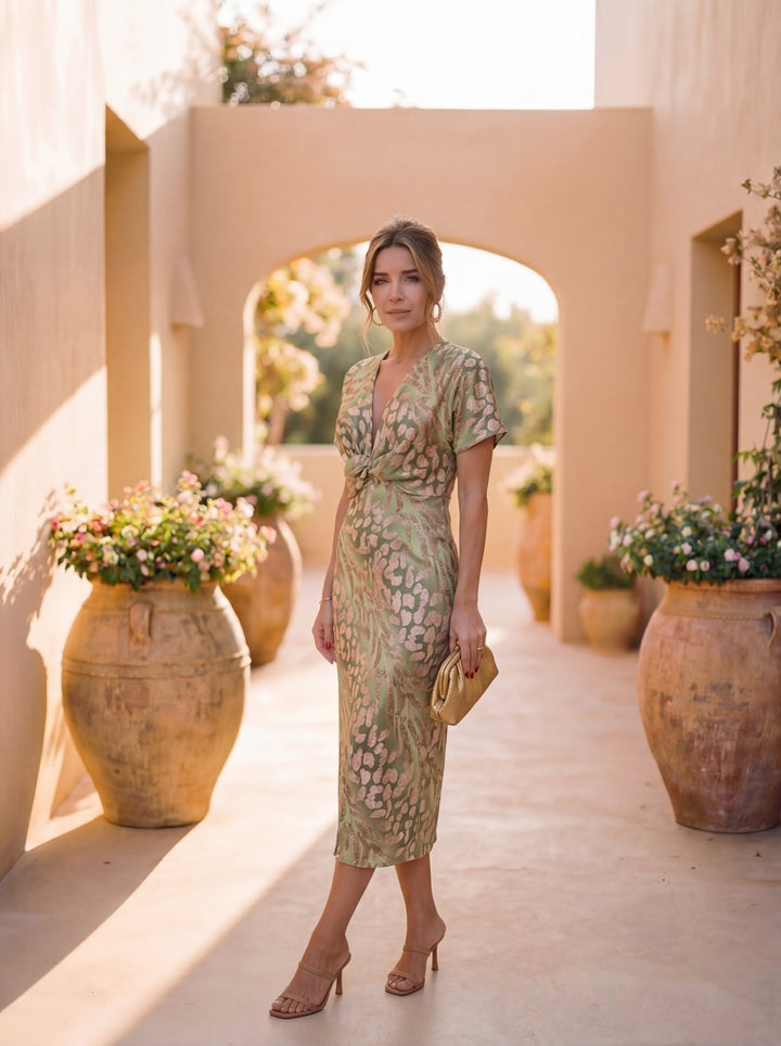 VILANA | Elegáns Midi Ruha