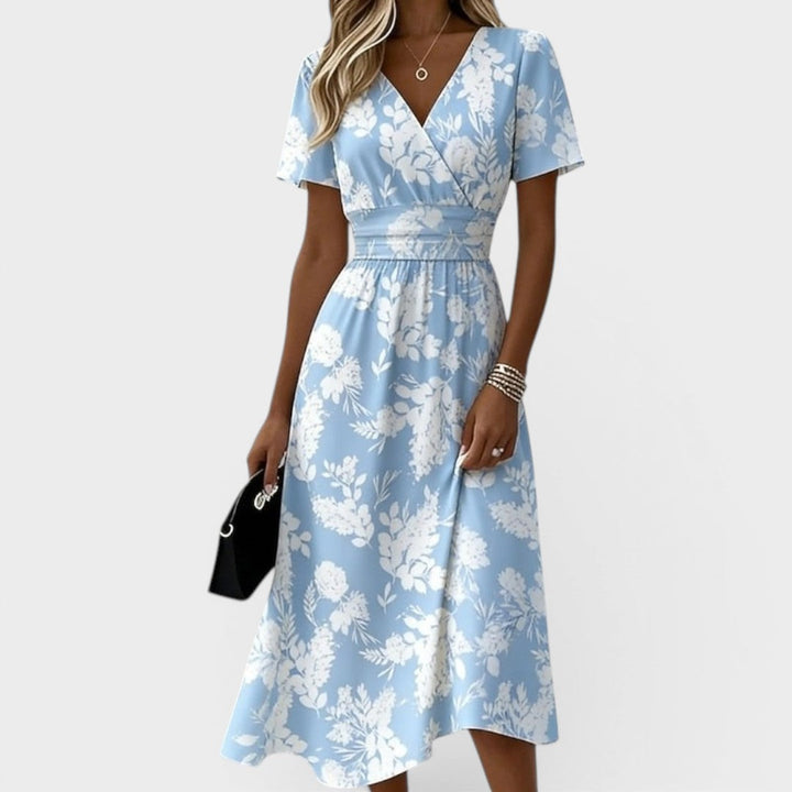 Dana | V-nyakú Elegáns Midi Ruha