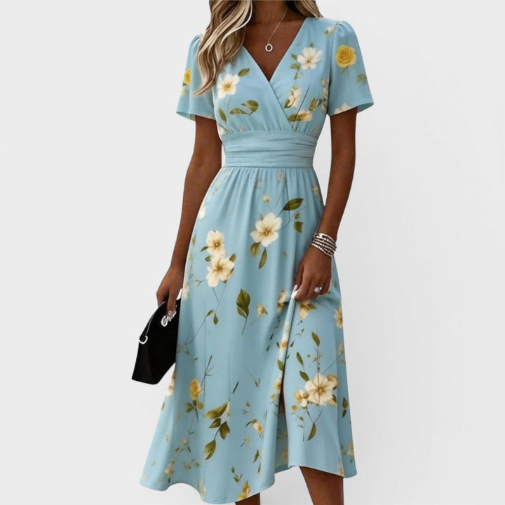 Dana | V-nyakú Elegáns Midi Ruha