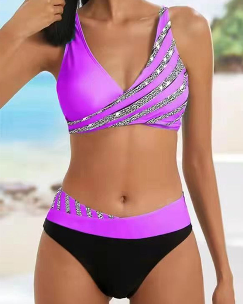 Mona - Meleg tónusú mintás bikini