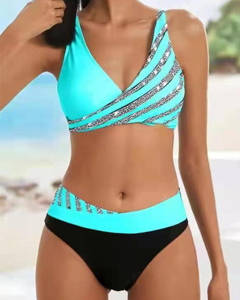 Mona - Meleg tónusú mintás bikini