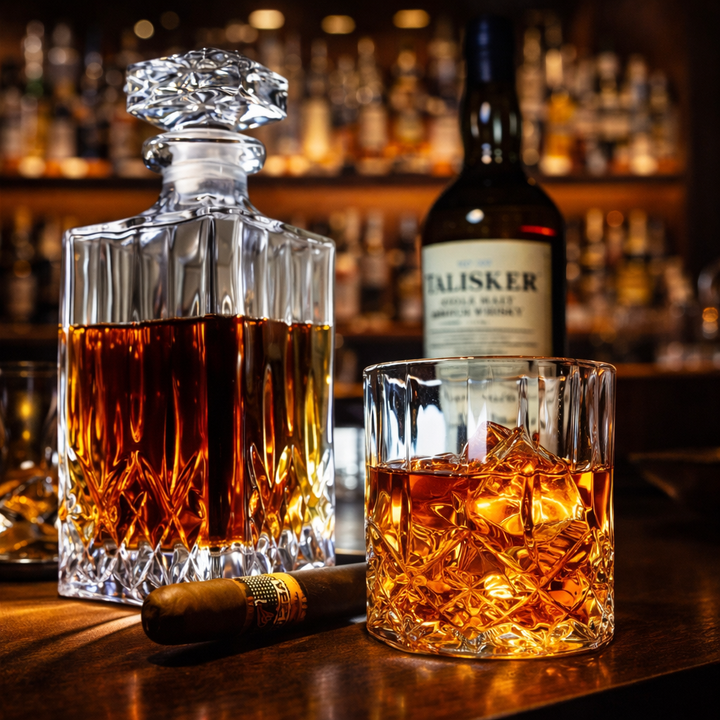 Whisky üveg - Üveg és pohár szett