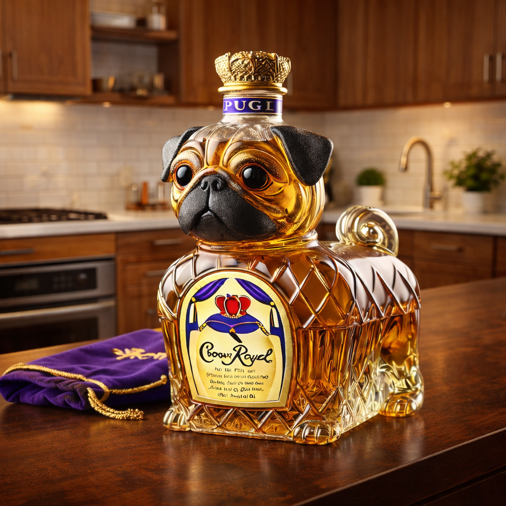 Whisky Üveg - Francia Bulldog Kiadás