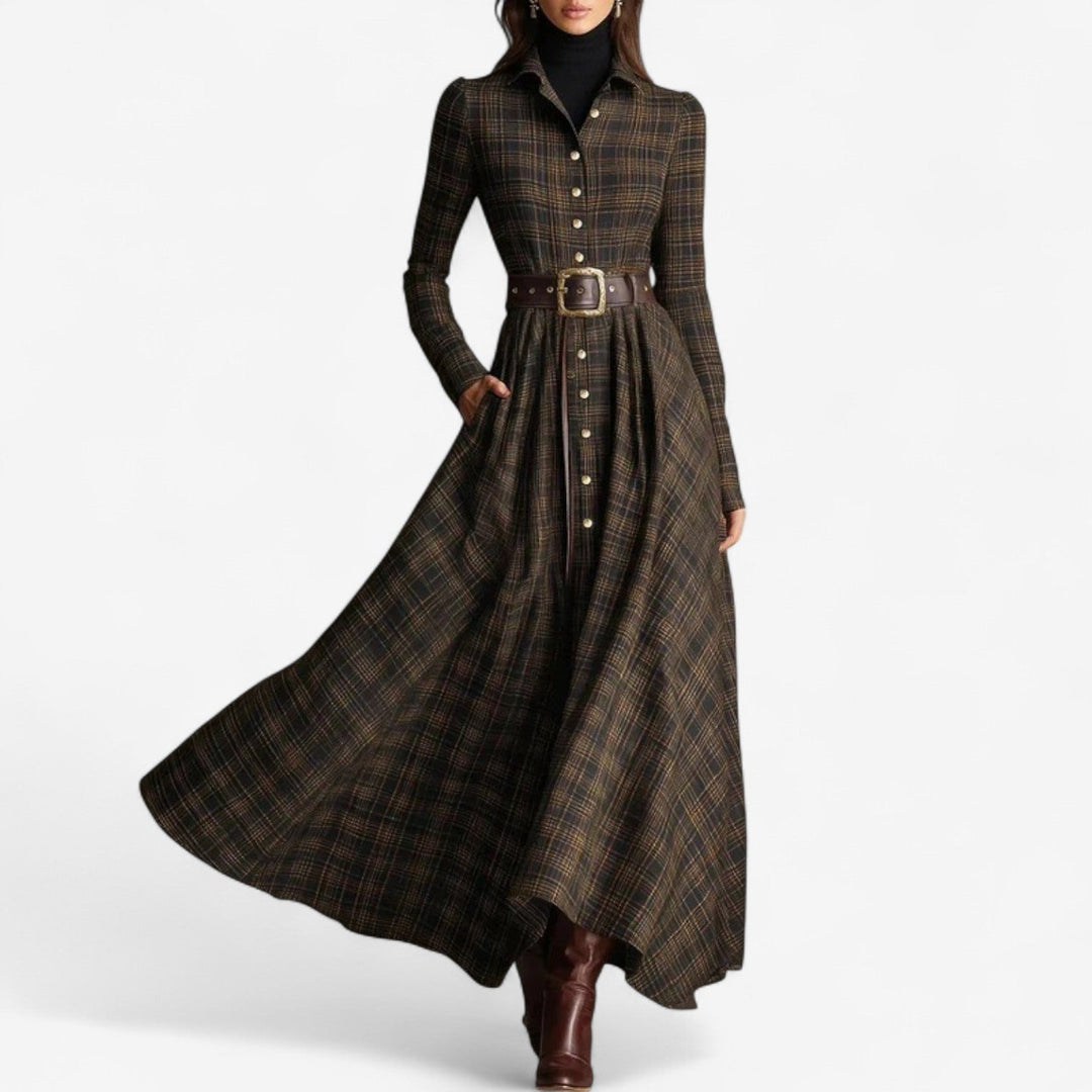 Emília Sára - Klasszikus vintage maxi ruha