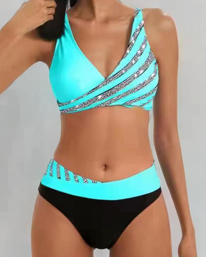 Mona - Meleg tónusú mintás bikini