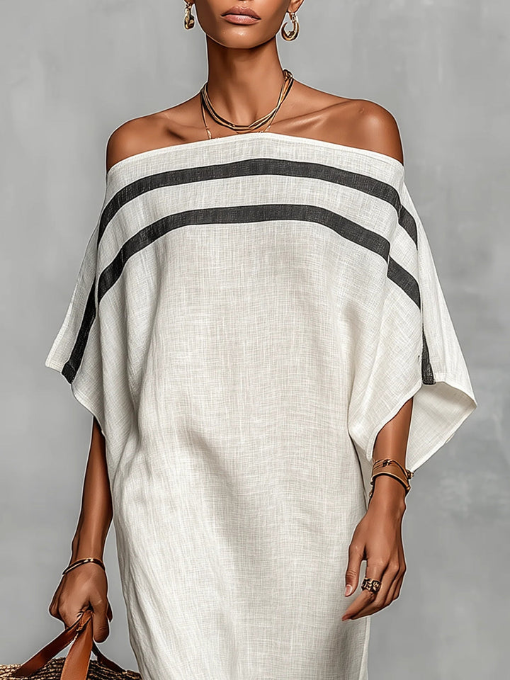 Aveline™ | Off-Shoulder Maxi Ruha Lepke Ujjakkal