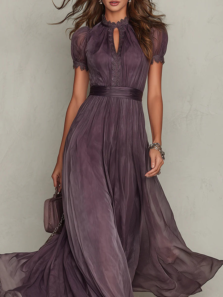 Ashley | Elegáns Vintage Chiffon Maxi Ruha