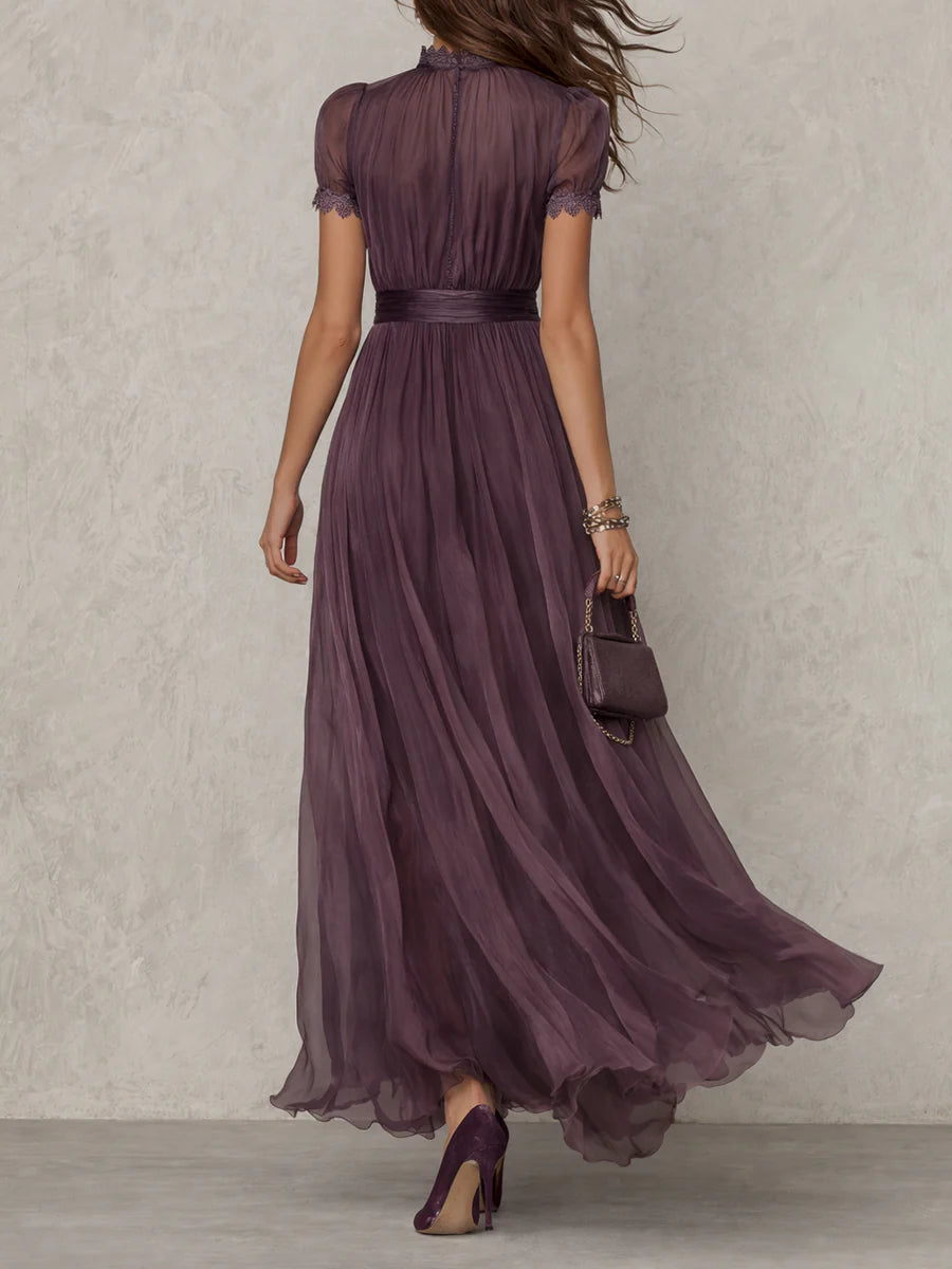 Ashley | Elegáns Vintage Chiffon Maxi Ruha