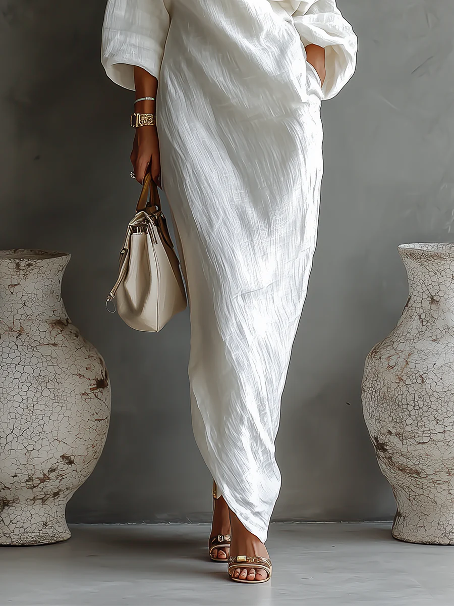 Loredana | Elegáns és légies maxi ruha egy vállal
