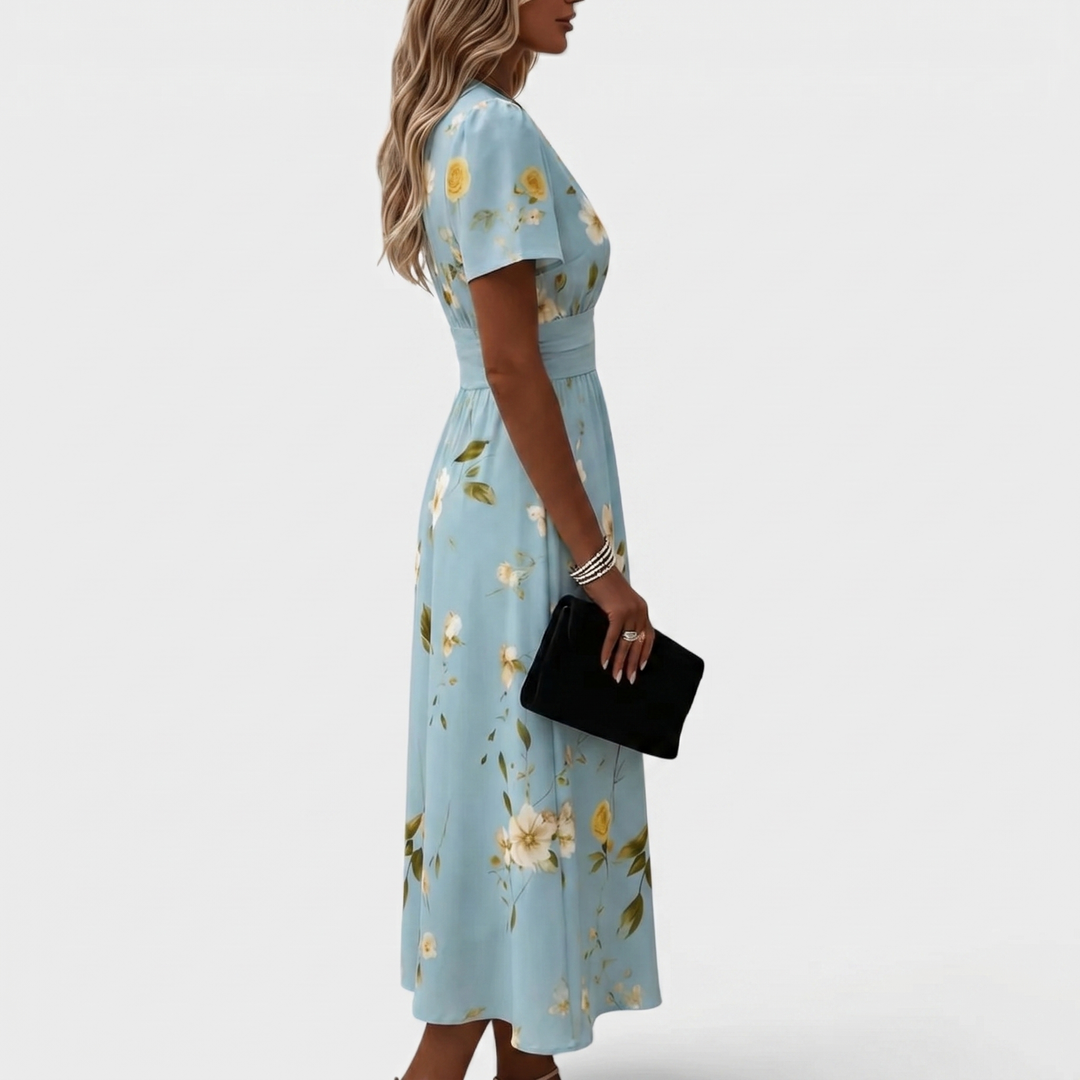 Dana | V-nyakú Elegáns Midi Ruha