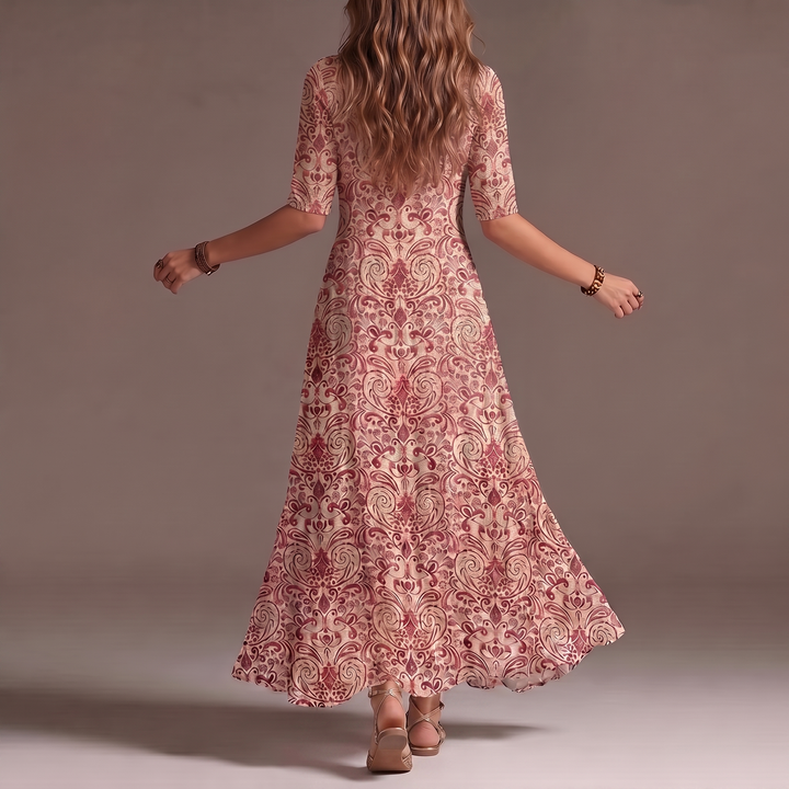 Rosalie | Vintage Ihletésű Bohém Maxi Ruha